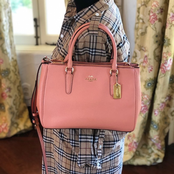 NWT Coach md Surrey Leather Satchel&wallet - Picture 2 of 8